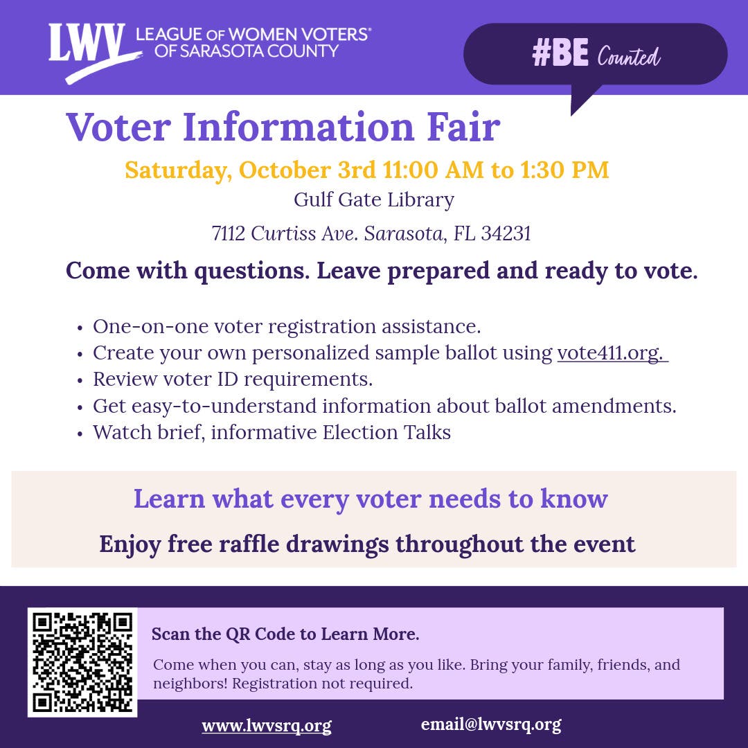 #BE Counted! Voter Information Fair
