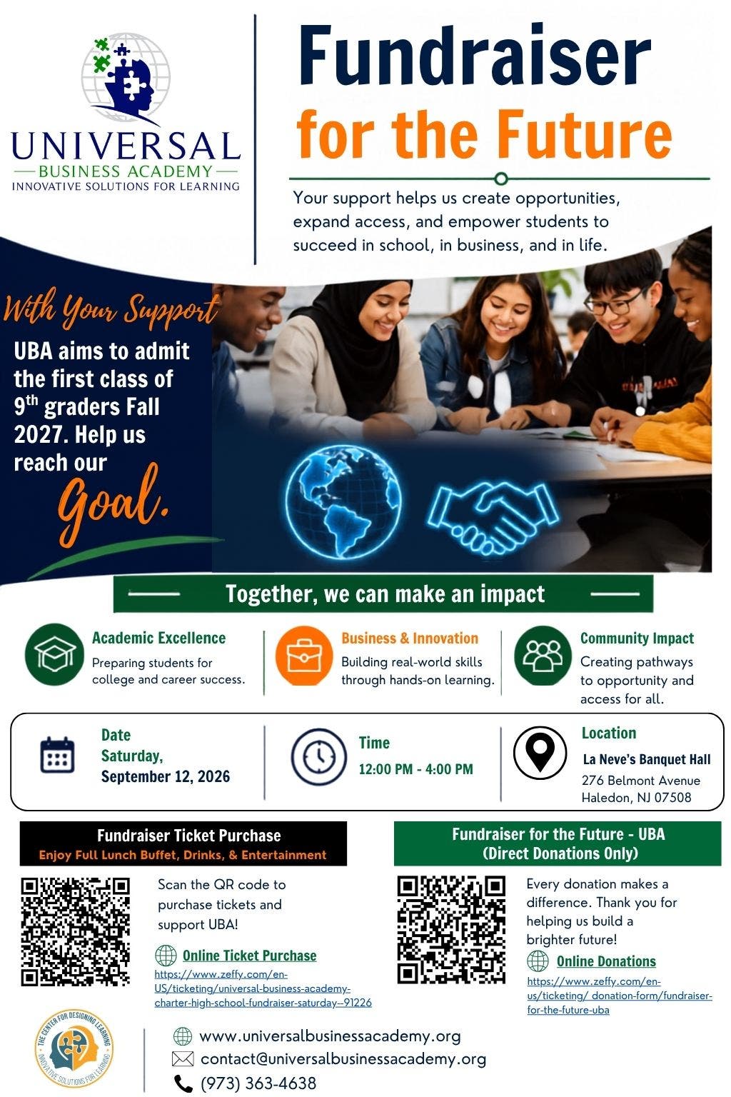 Universal Business Academy Charter School - Fundraiser & Information Event