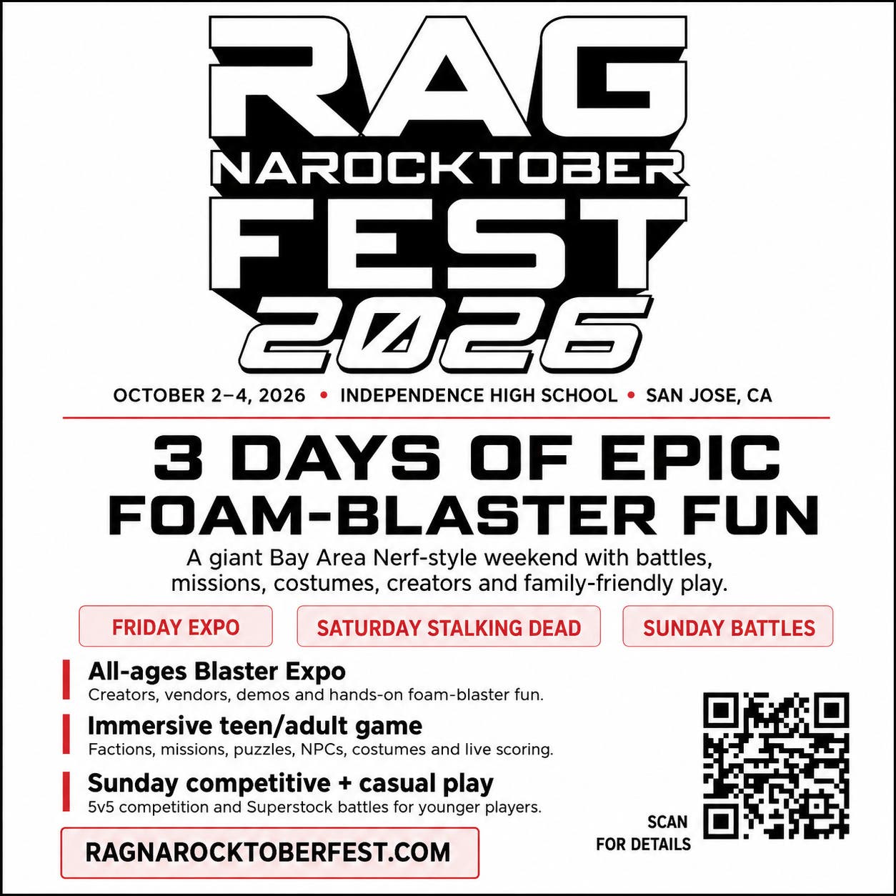 Ragnarocktoberfest 2026 3-Day Nerf Event