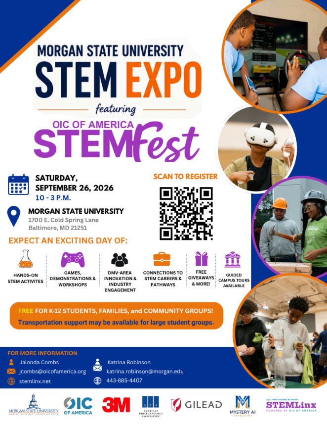 Morgan STEM Expo featuring OIC of America STEMFest