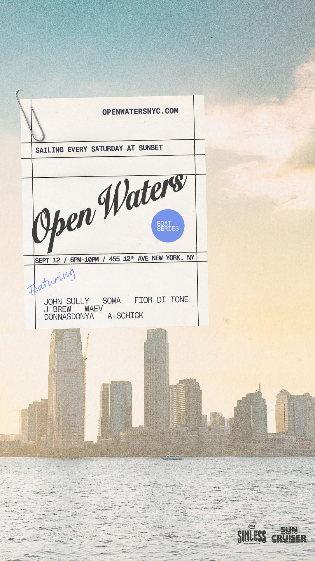 Open Waters Sunset Boat Series - 09.12