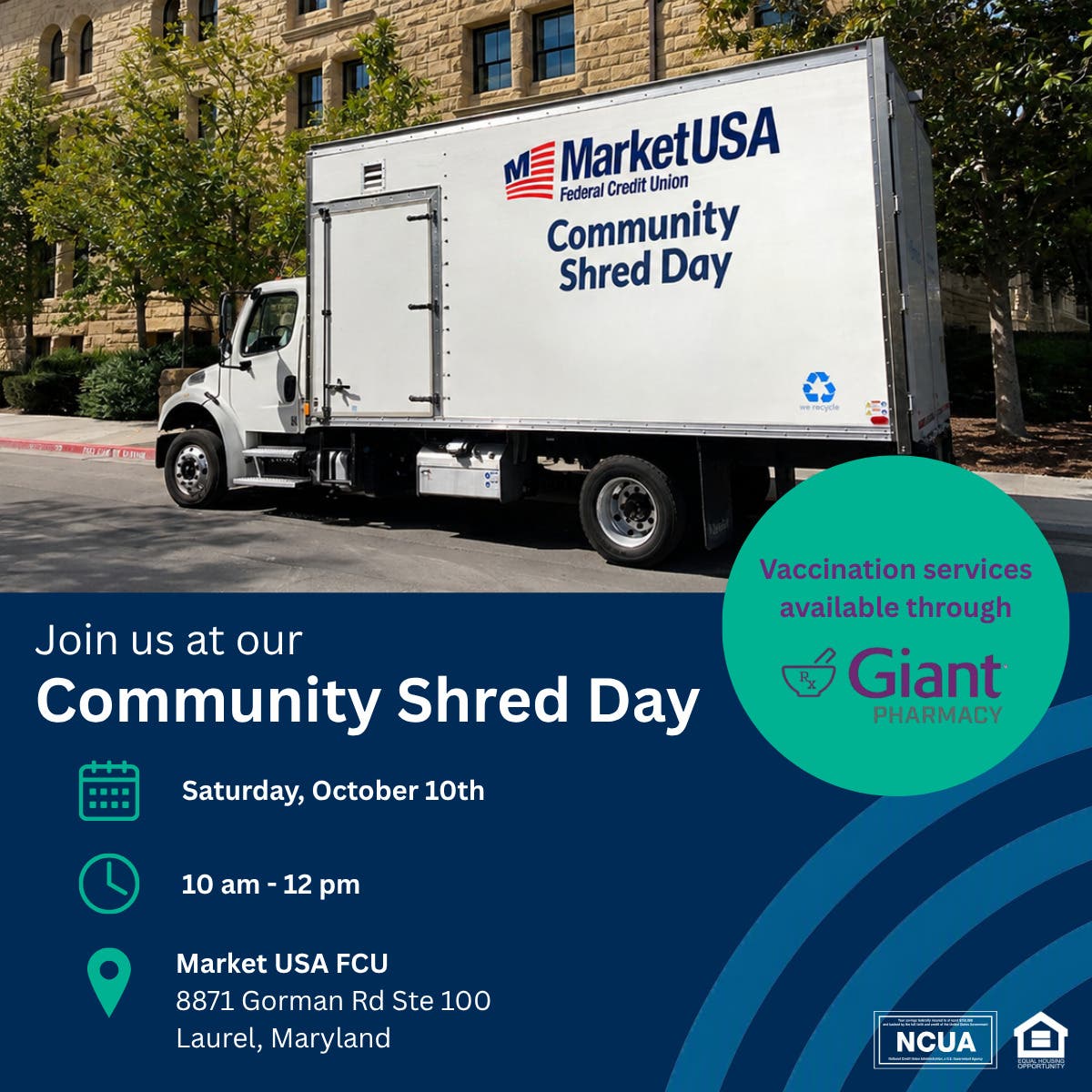 Market USA Community Shred Day & Vaccination Services
