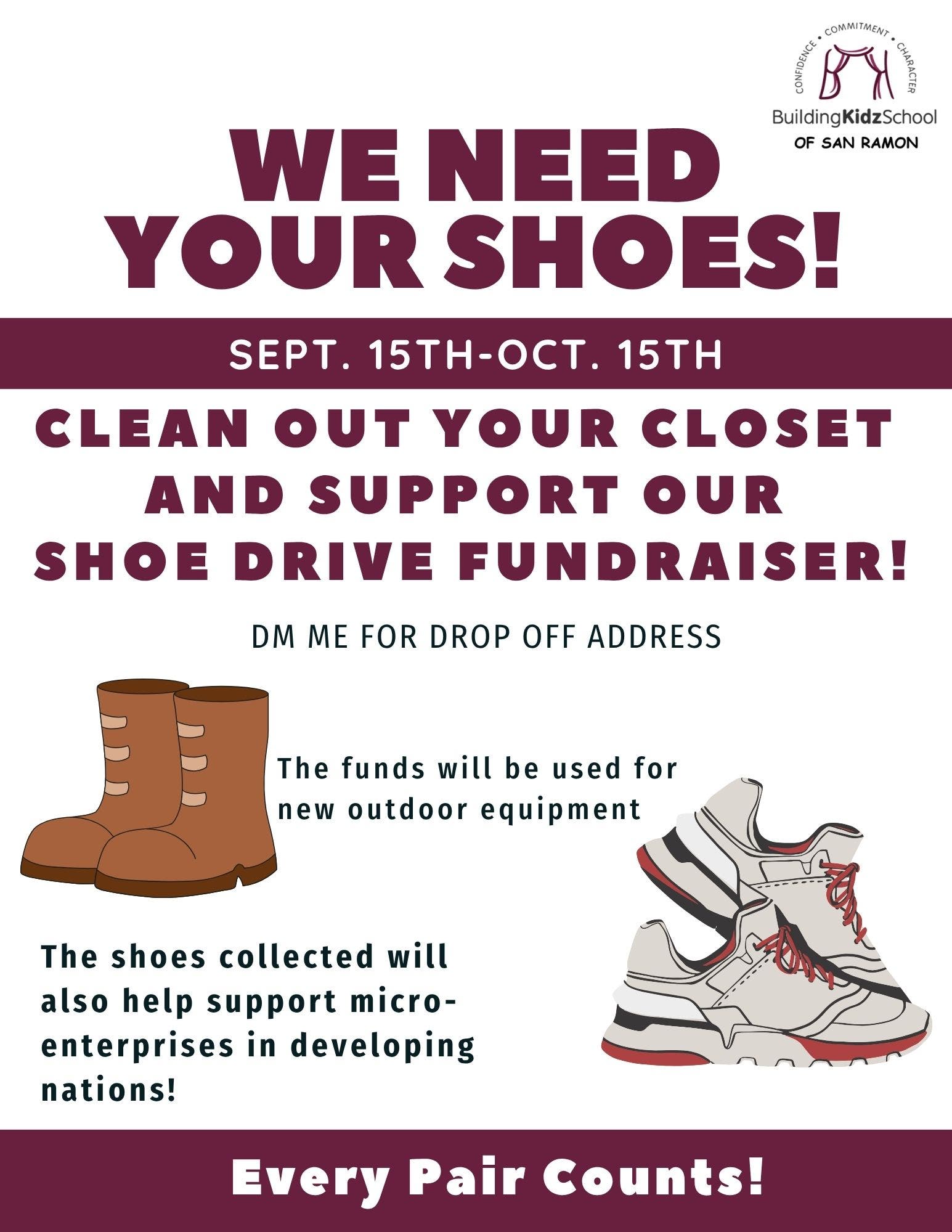 We Need Your Shoes!