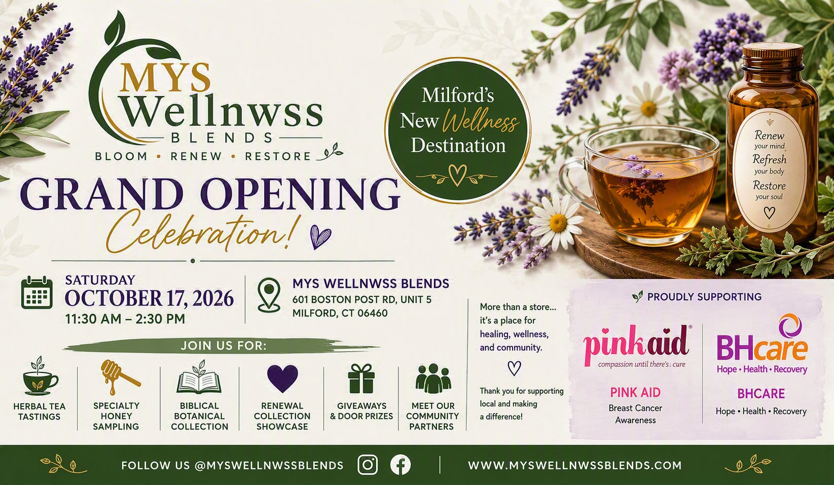 Mys Wellnwss Blends Grand Opening Celebration!