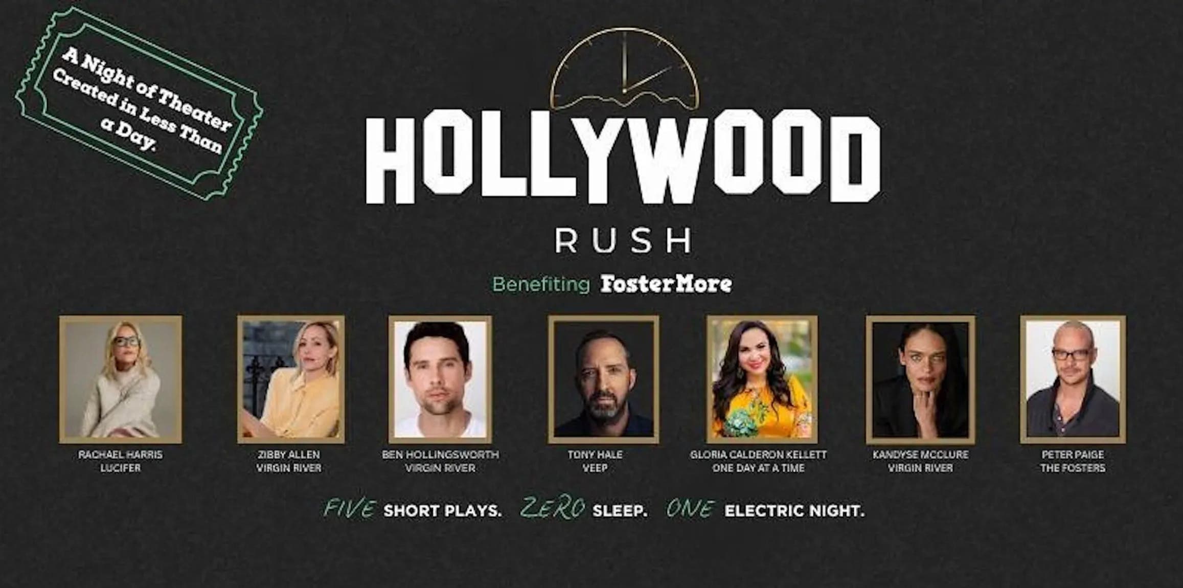 Nonprofit Hollywood Community Event- Celebrities Creating a Play in Less than One Day!