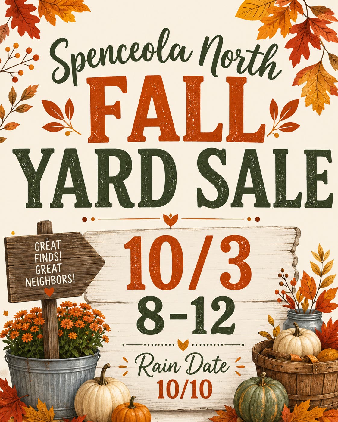 Spenceola North Fall Yard Sale