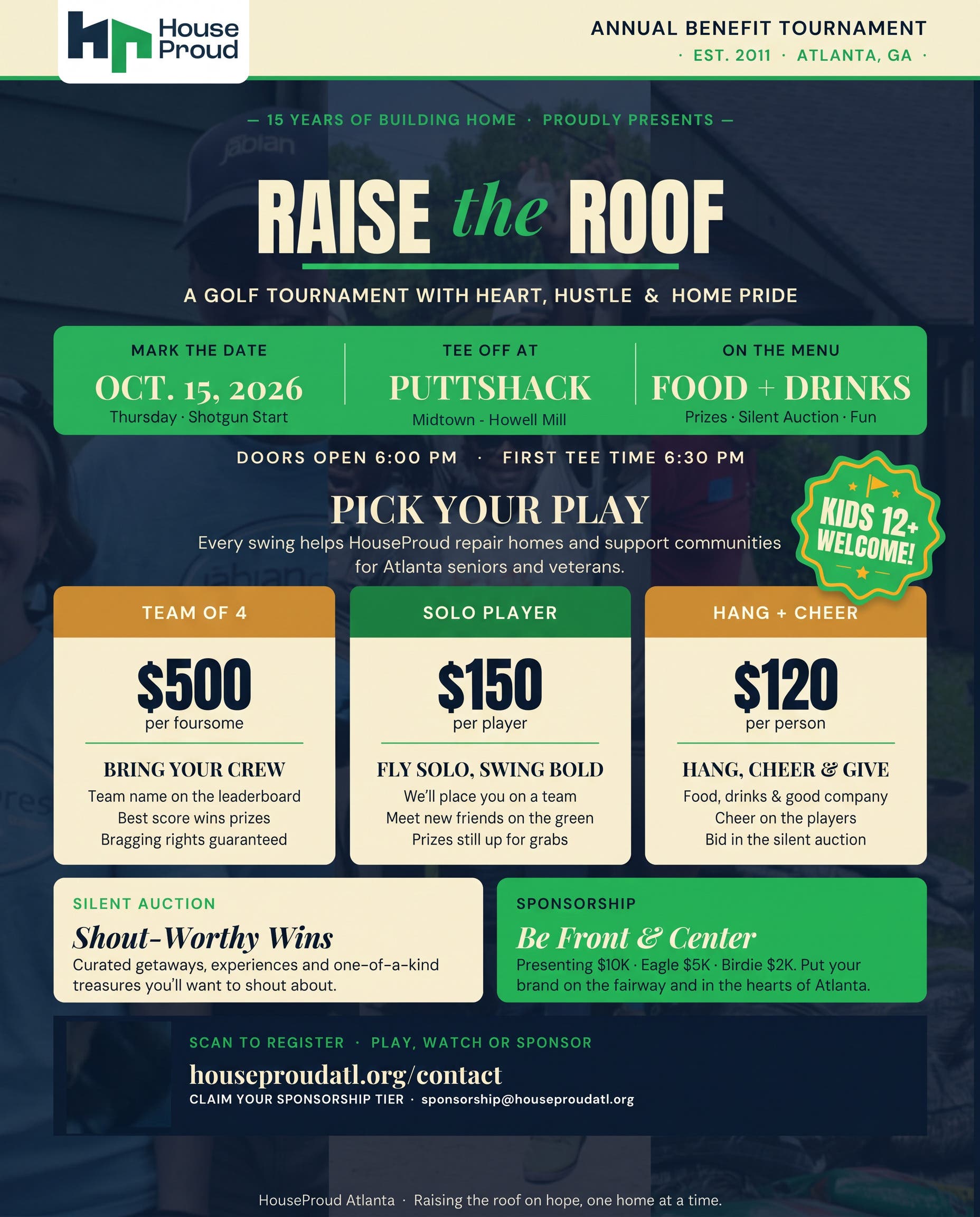 HouseProud Atlanta Presents Raise the Roof -- Annual Golf Tourney