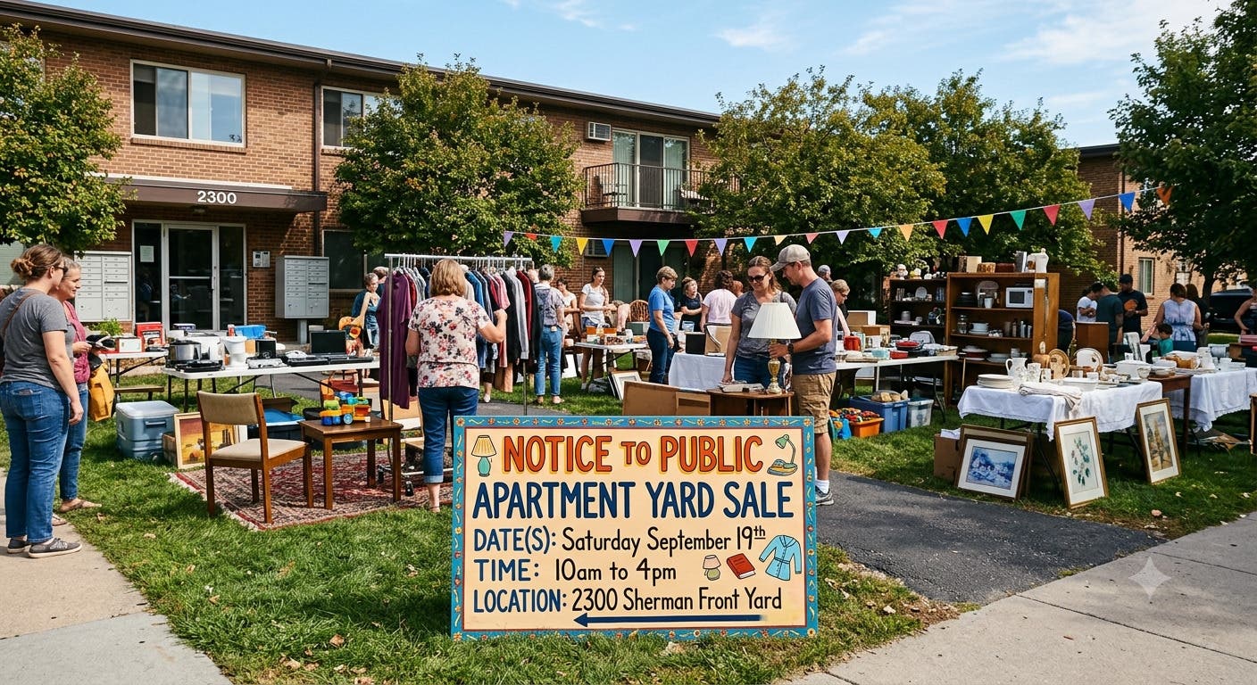 2300 Sherman Condominium Yard Sale