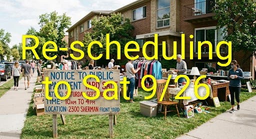 2300 Sherman Condominium Yard Sale