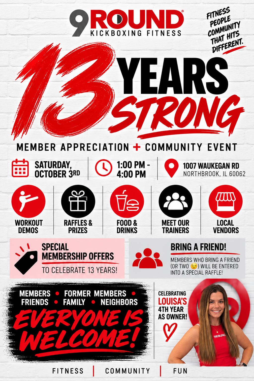 9Round Northbrook Celebrates 13 Years with Member Appreciation & Community Event