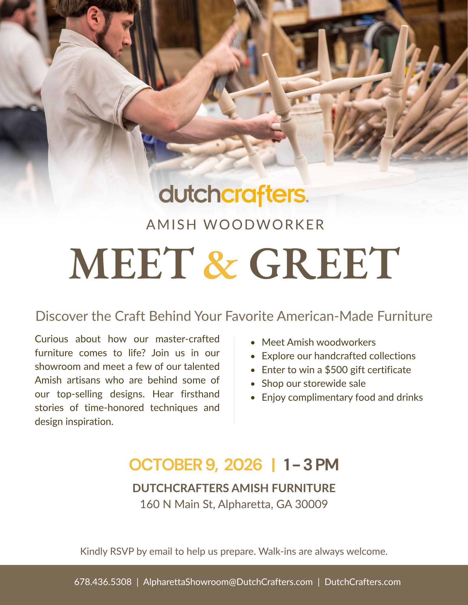 Amish Woodworker Meet & Greet