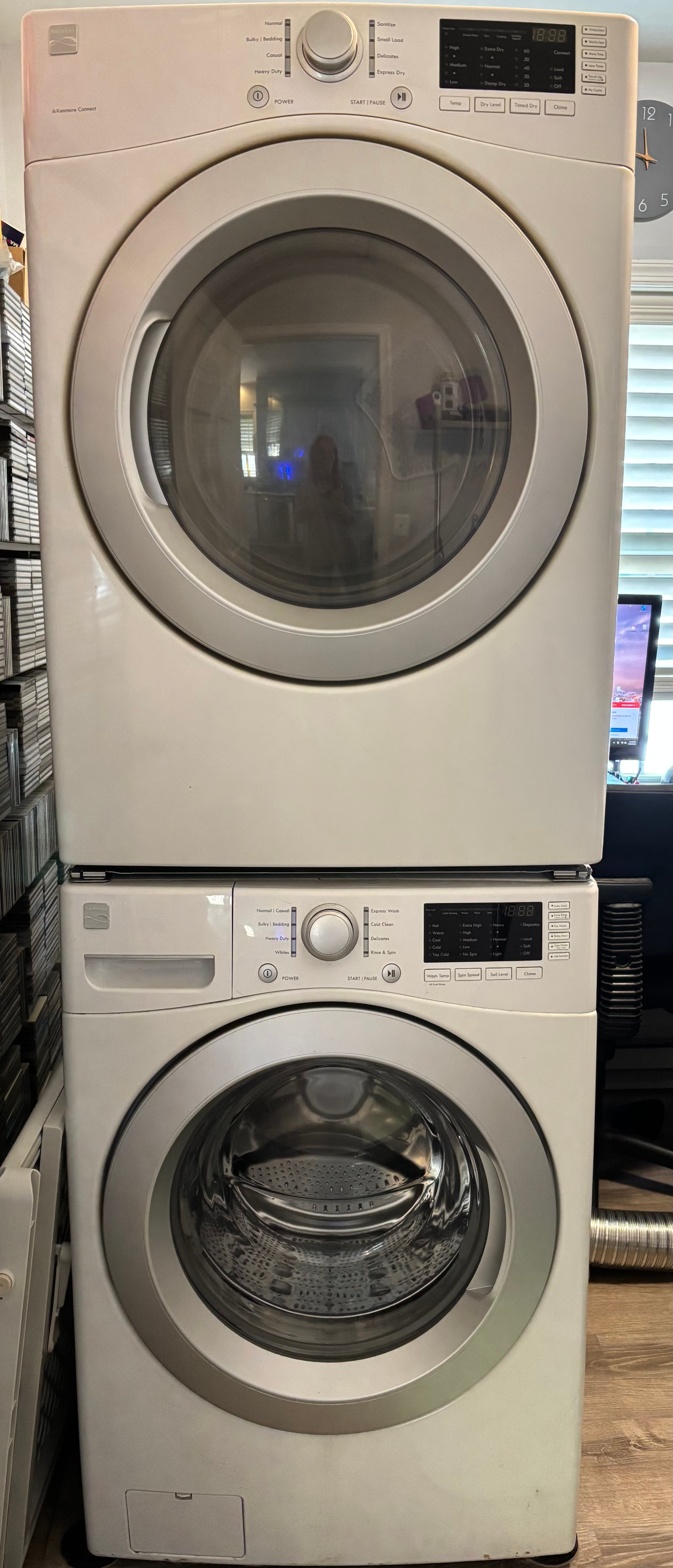 Kenmore stackable washer & dryer