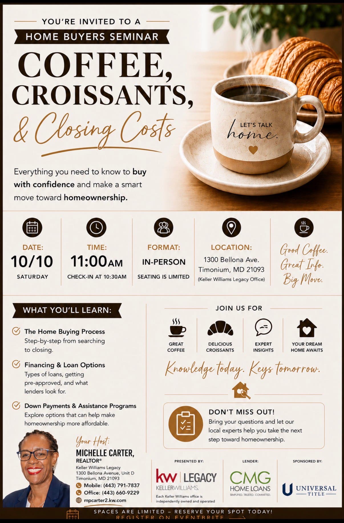 Coffee, Croissants, & Closing Costs