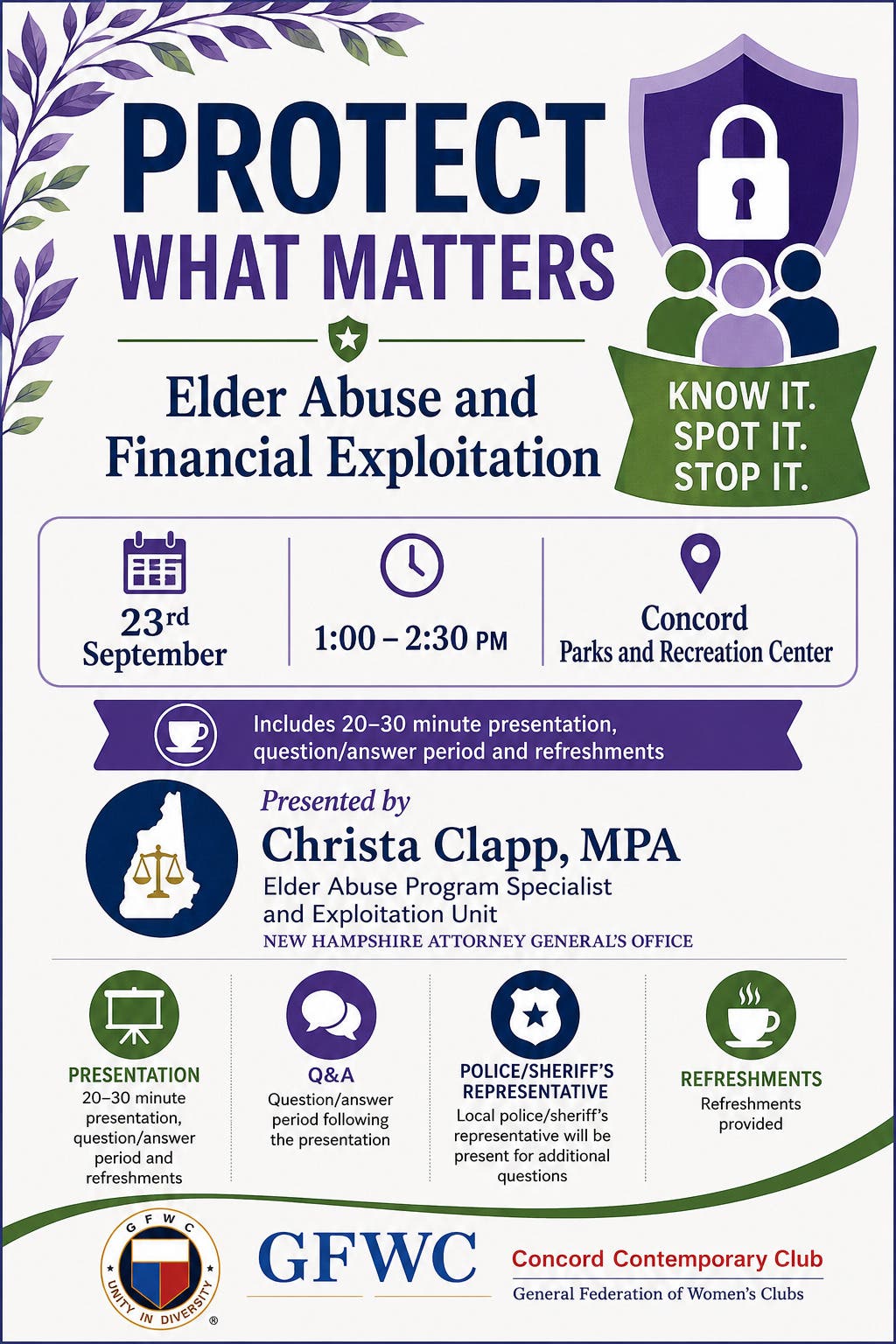 Elder Abuse & Financial Exploitation Workshop - FREE