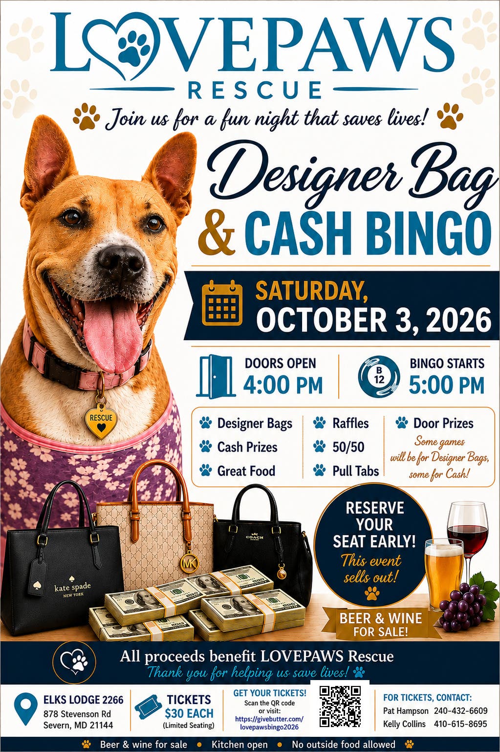 Designer Bag & Cash Bingo