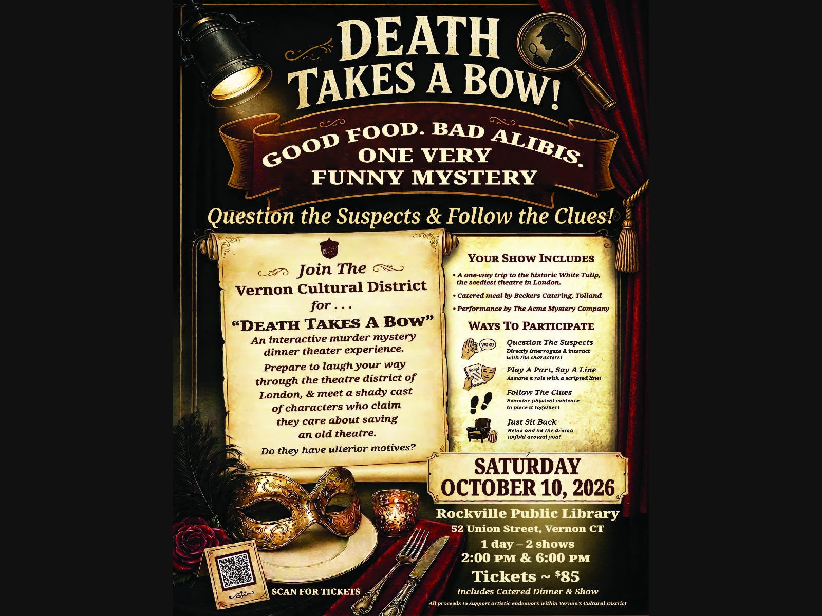 Details on "Death Takes A Bow"