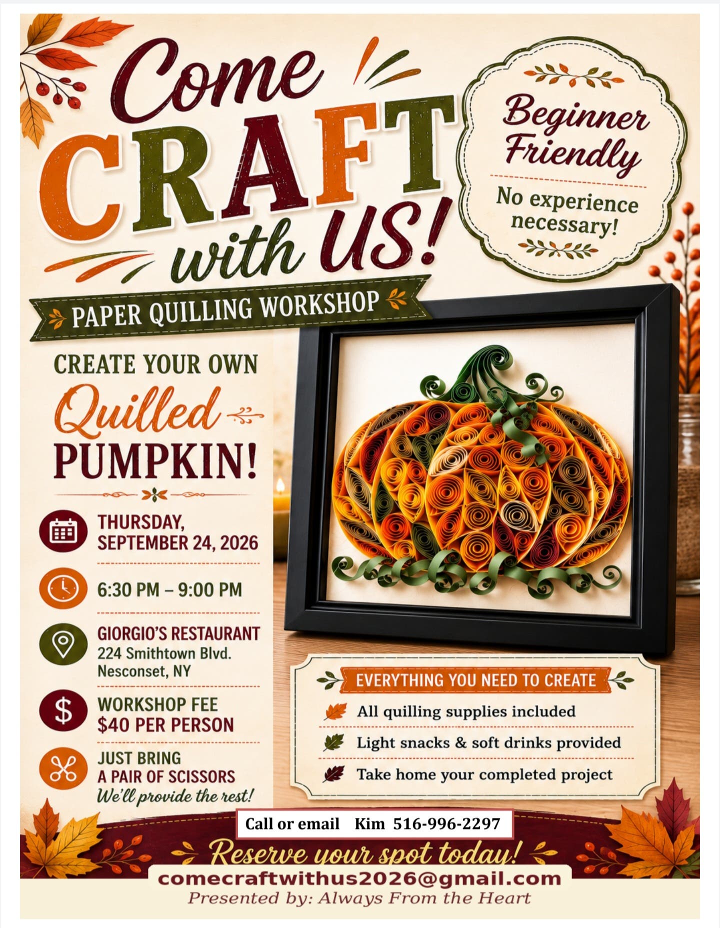 Paper Quilling Workshop
