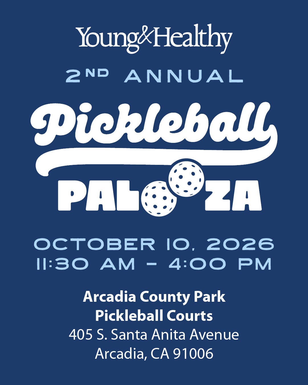 Young & Healthy Pickleball Palooza