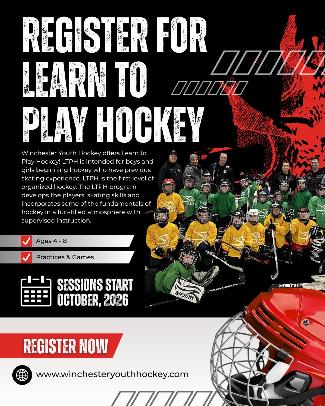 Winchester Youth Hockey Learn To Play Registration!