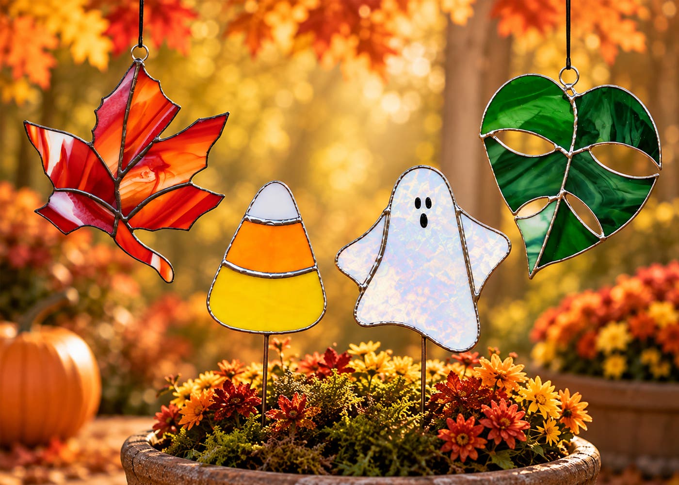 Halloween & Falling Leaves Stained Glass Workshop