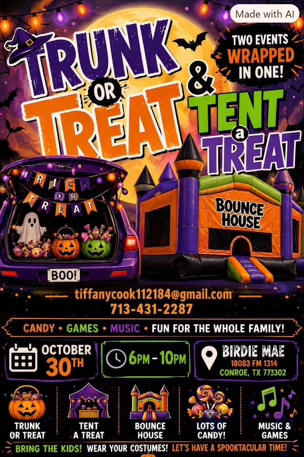 Trunk Or Treat & Tent A Treat