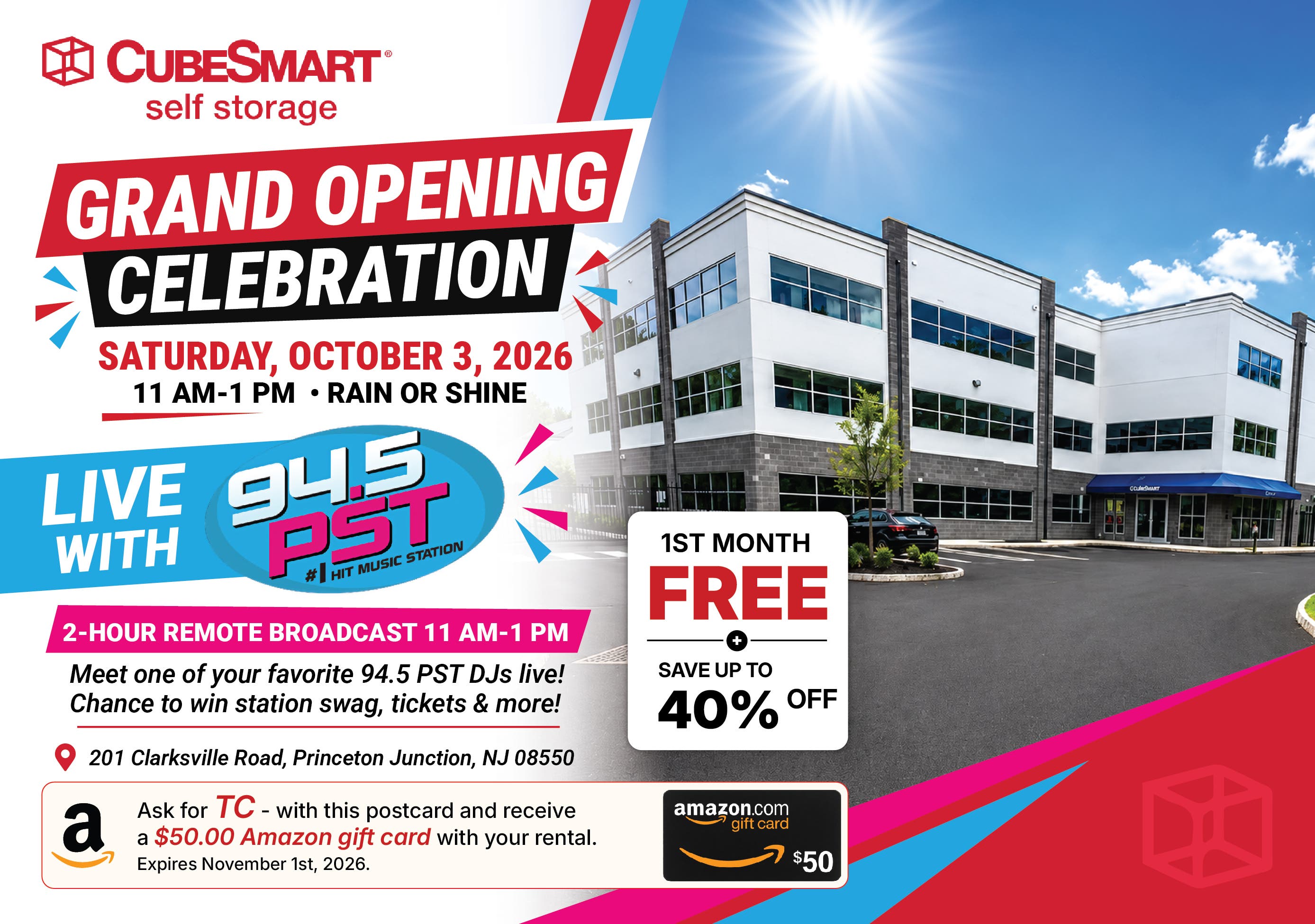 CubeSmart's Grand Opening for Their Princeton Location