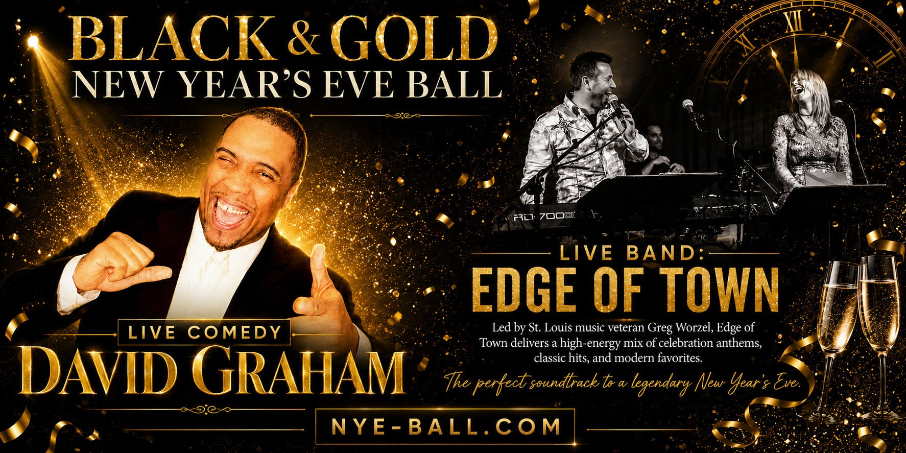 The Black & Gold New Year's Eve Ball