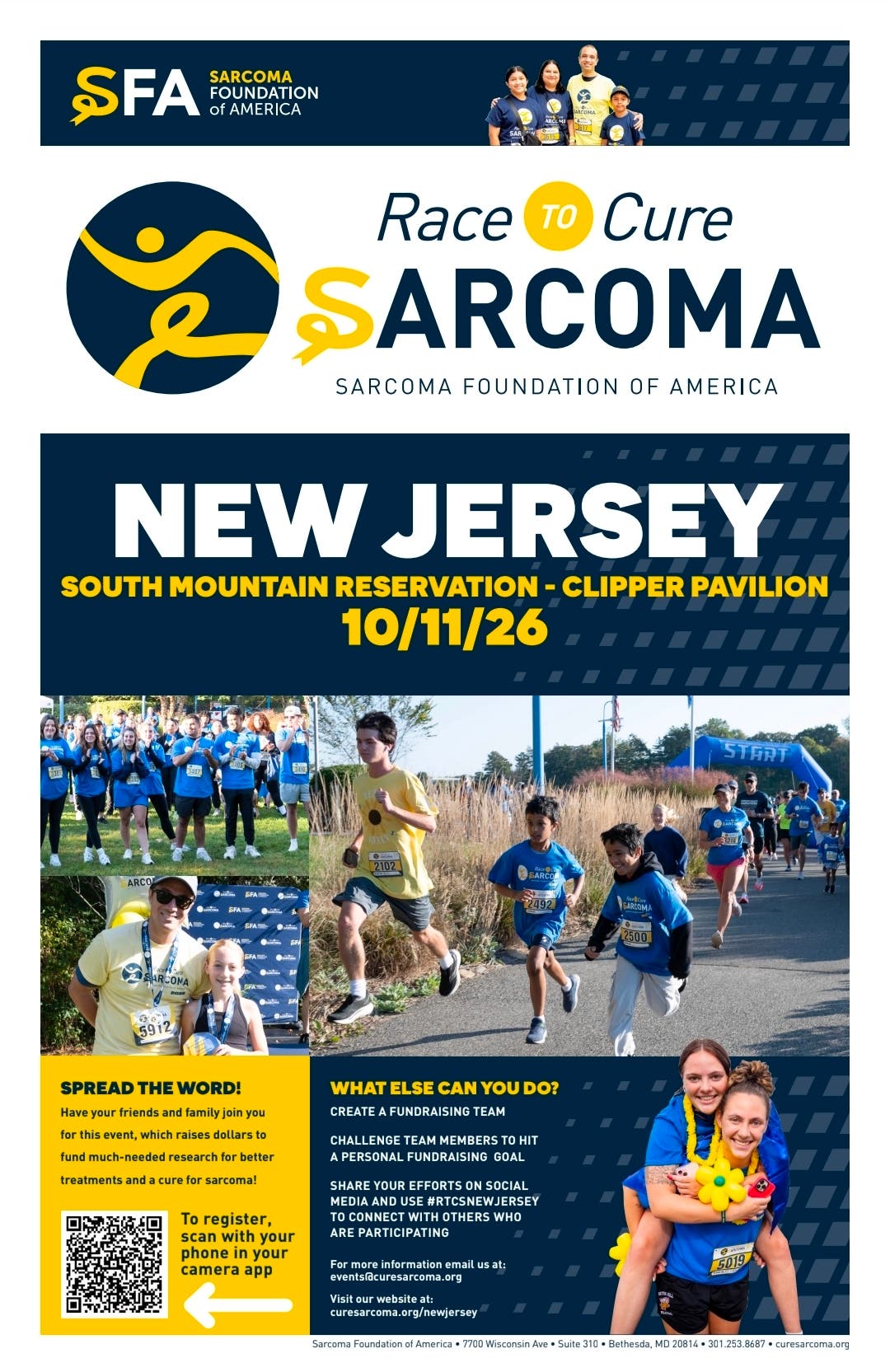 Local Resident Invites Community to Join "Race to Cure Sarcoma" at South Mountain Reservation 
