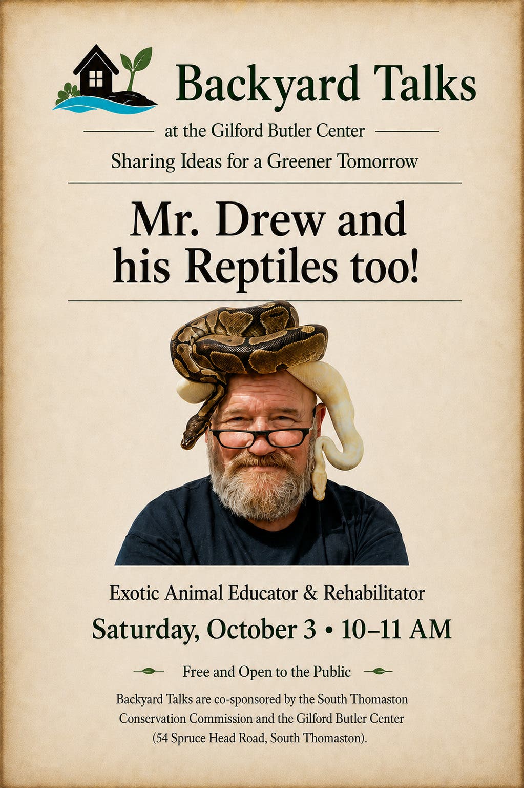Mr. Drew and His Reptiles Too!