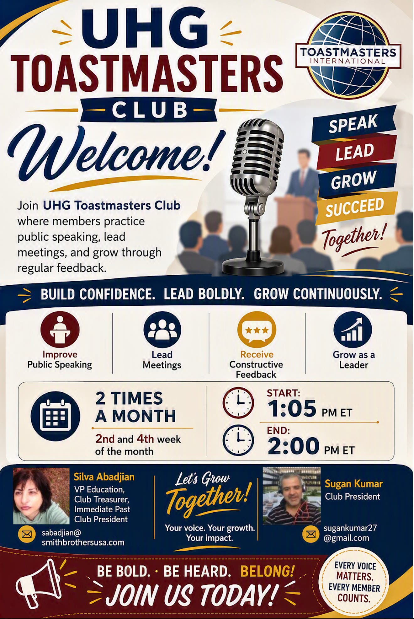 United Health Group Toastmasters Club