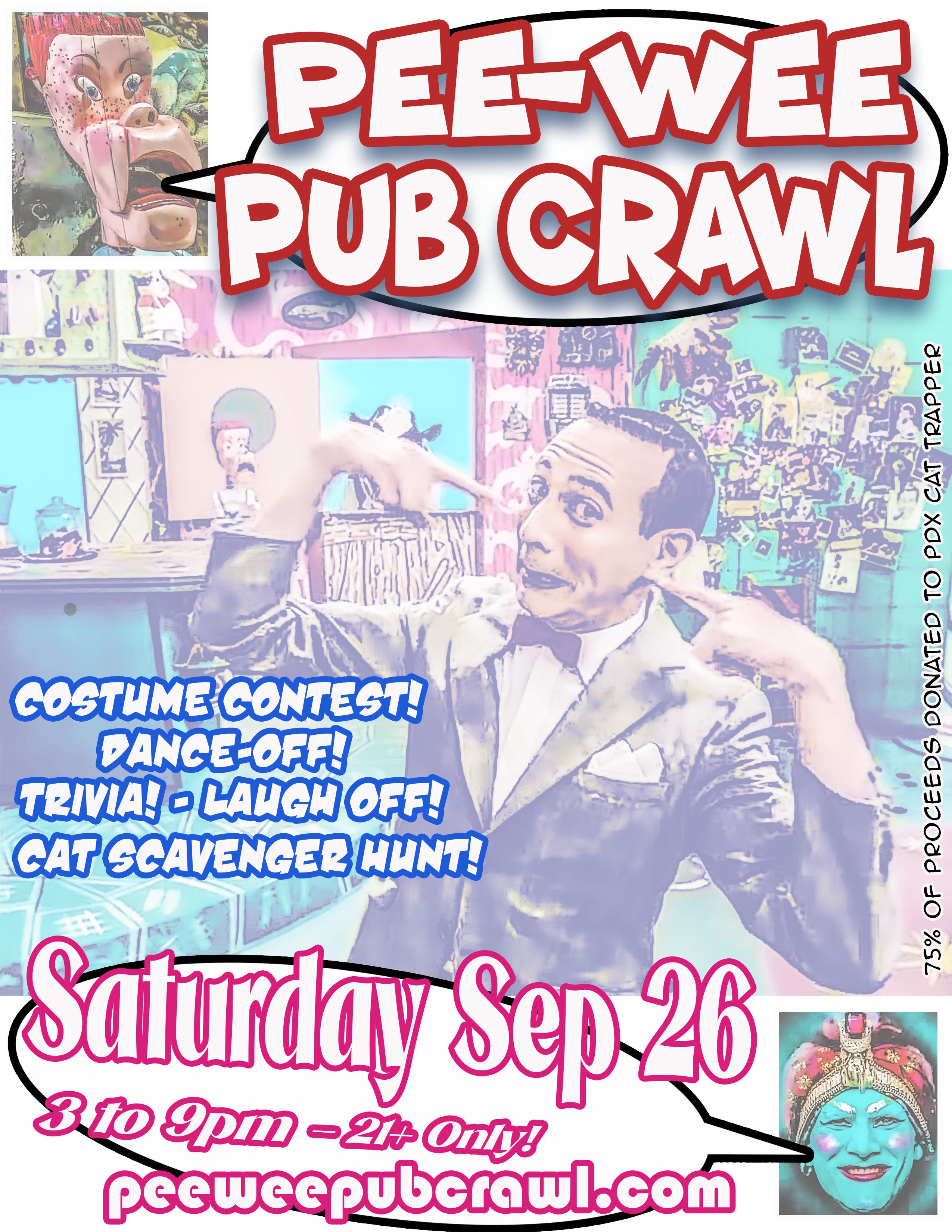 Pee-wee Pub Crawl - Fundraiser for PDX Cat Trapper