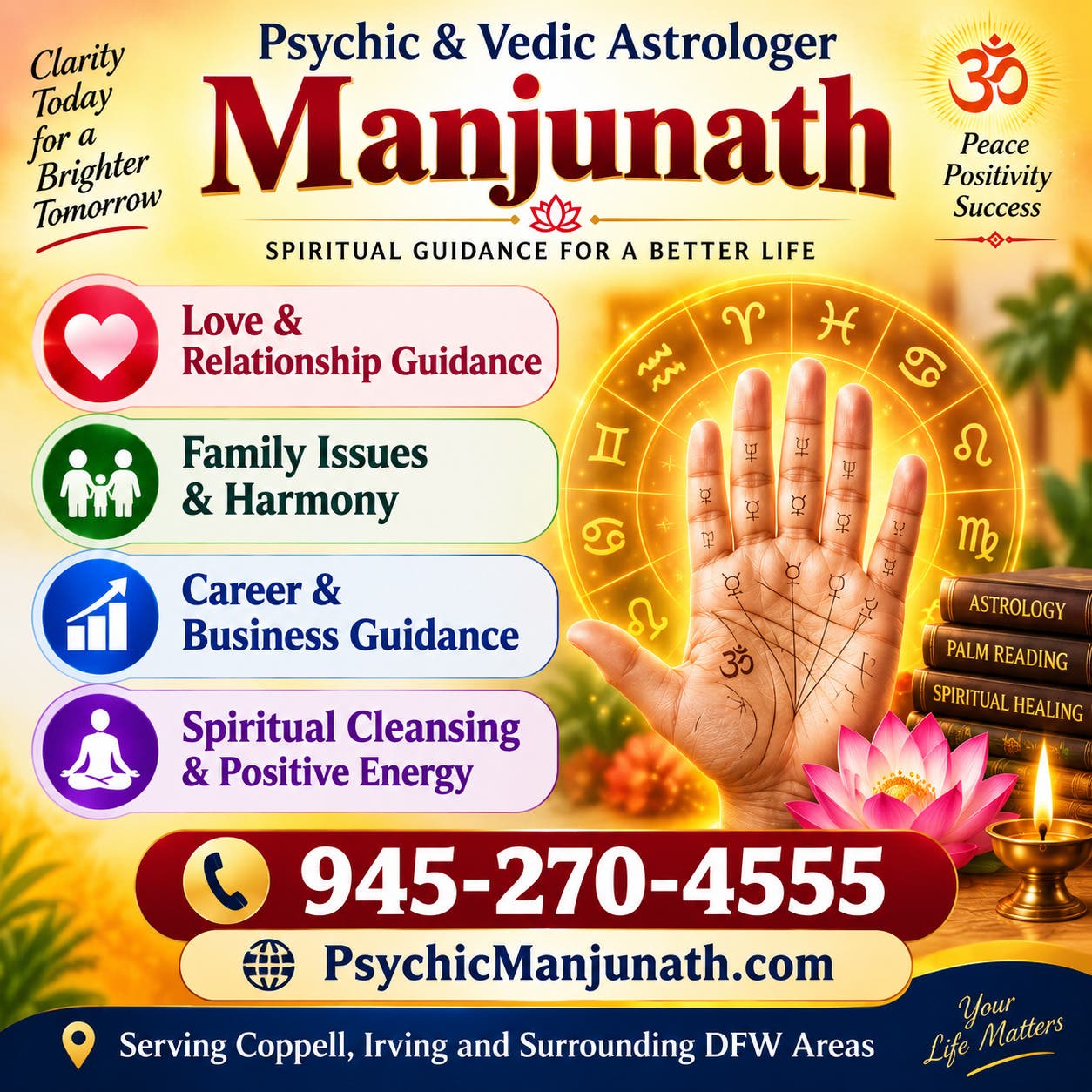 Vedic Astrologer Manjunath – Love, Career & Life Guidance.