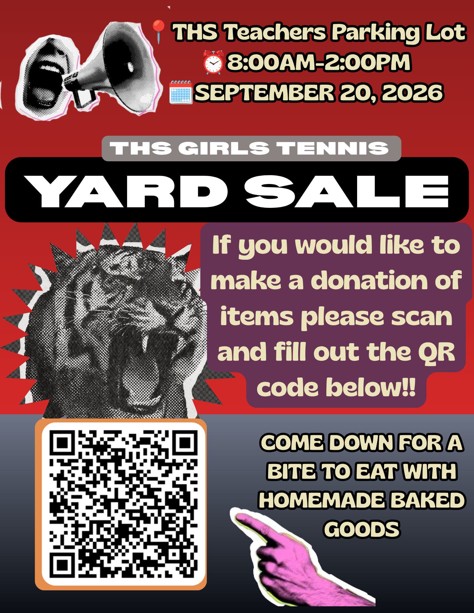 THS Girls Tennis Yard Sale