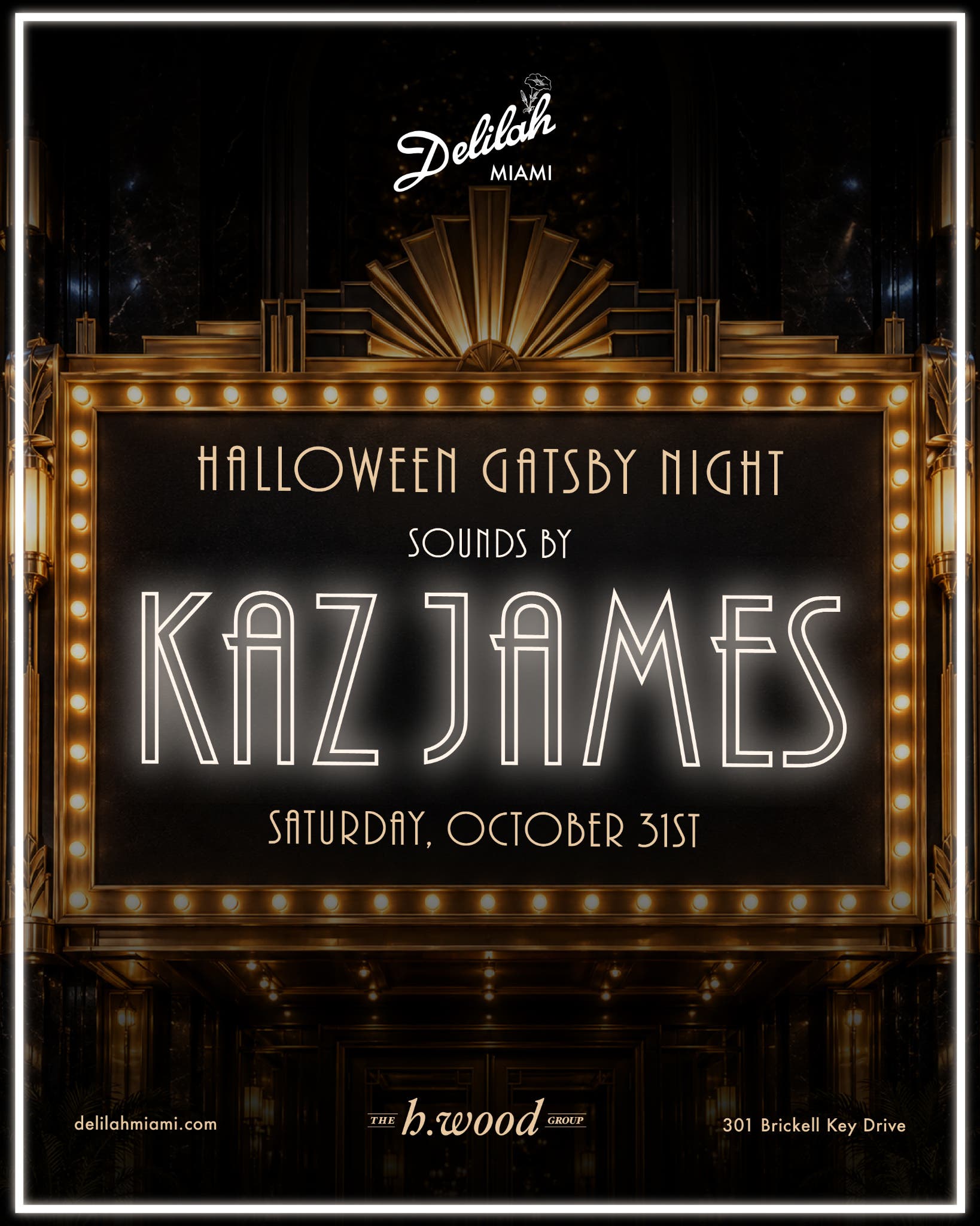 Halloween at Delilah Miami: Great Gatsby Night 