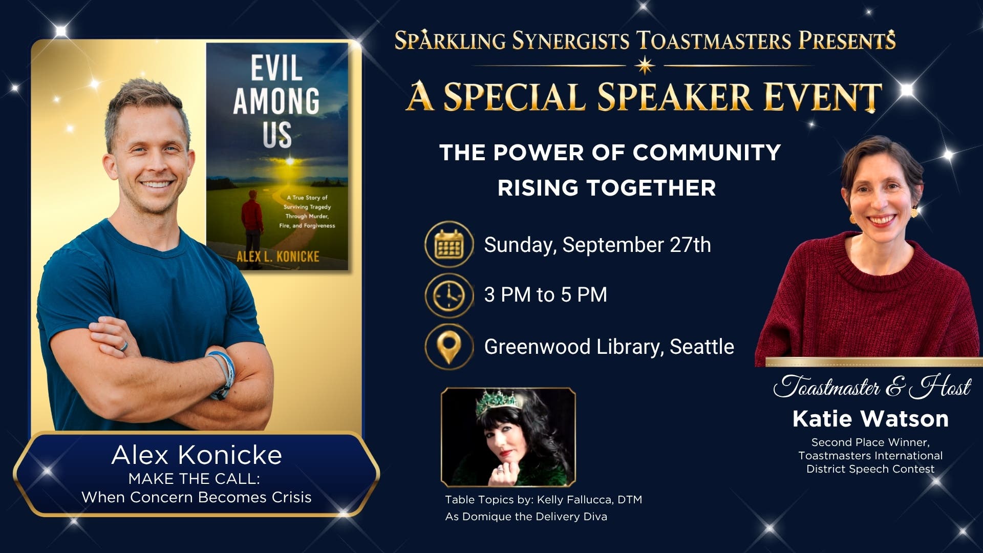 A Free Public Event Featuring Storytelling, Connection & Toastmasters in Action