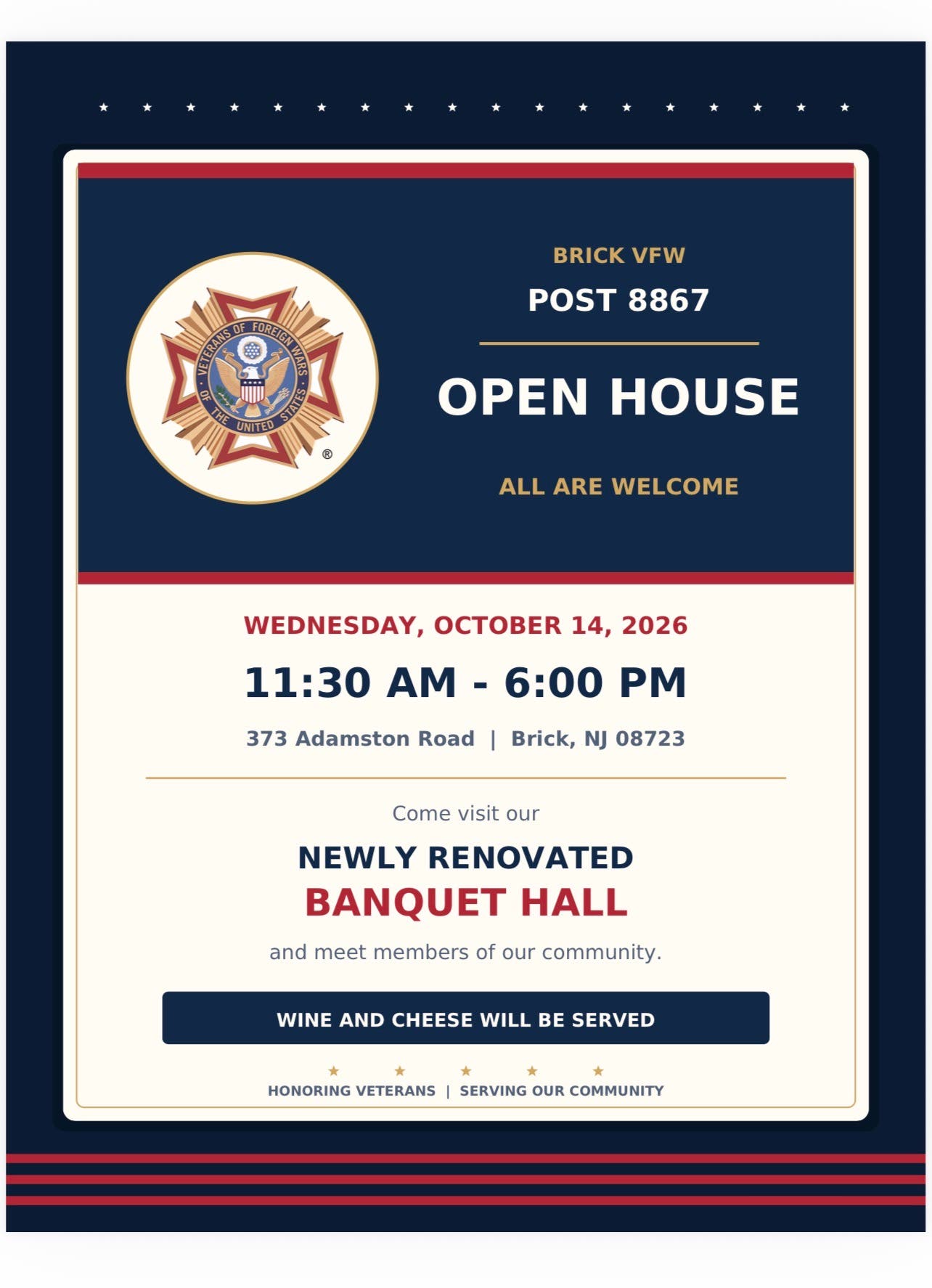 Brick Vfw Post 8867 Open House