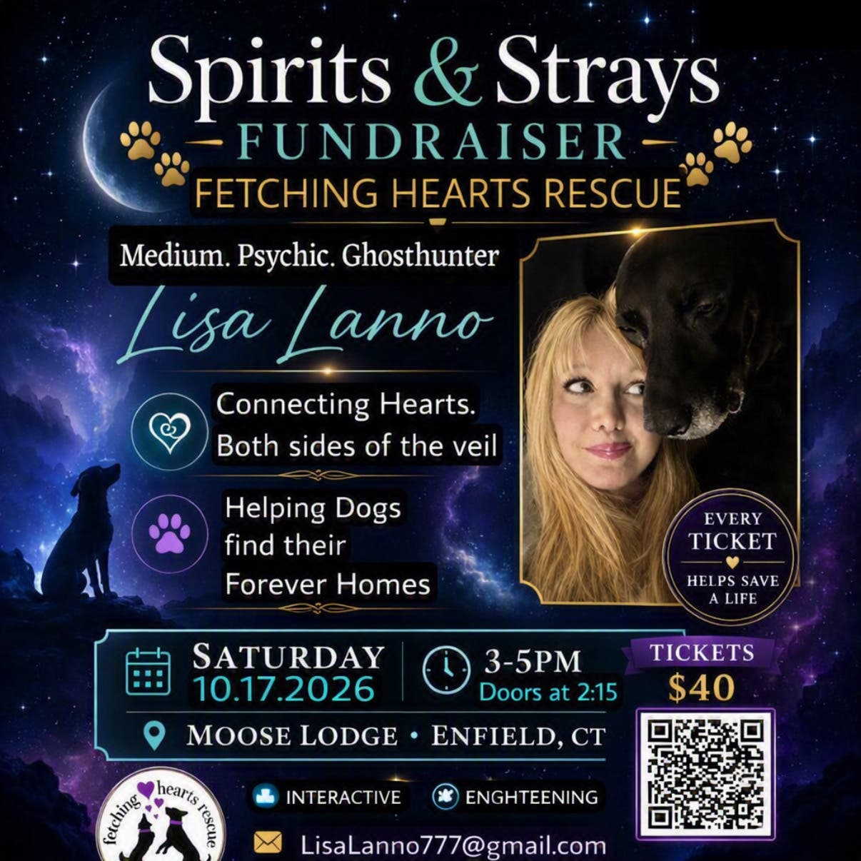 Spirits & Strays. Dog Fundraiser w/a Medium