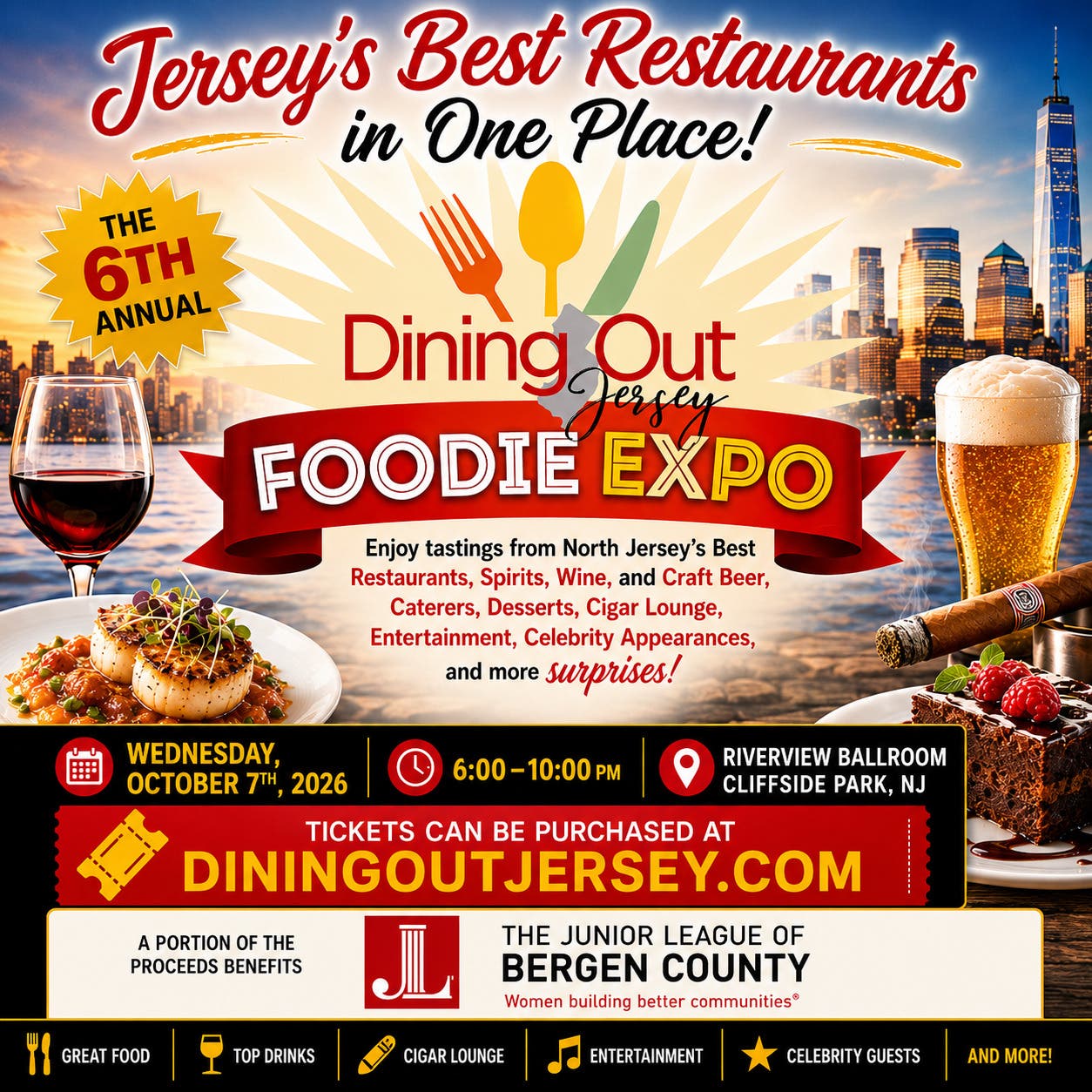 6th Annual Dining Out Jersey Foodie Expo