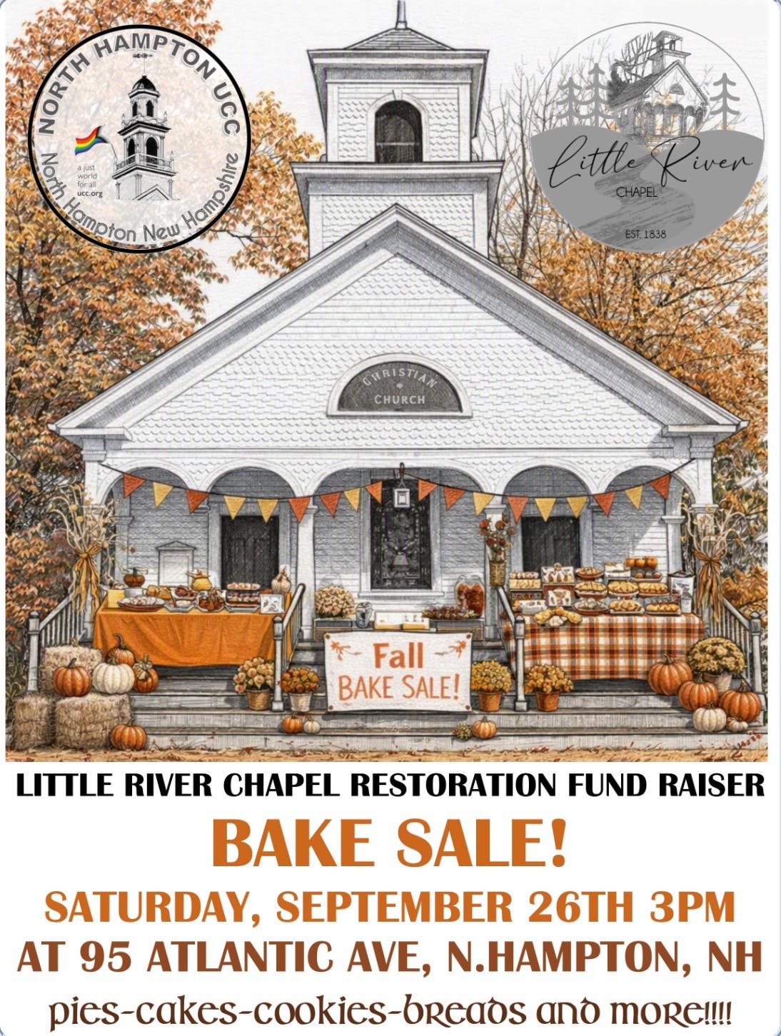 Save the Little River Chapel Bake Sale