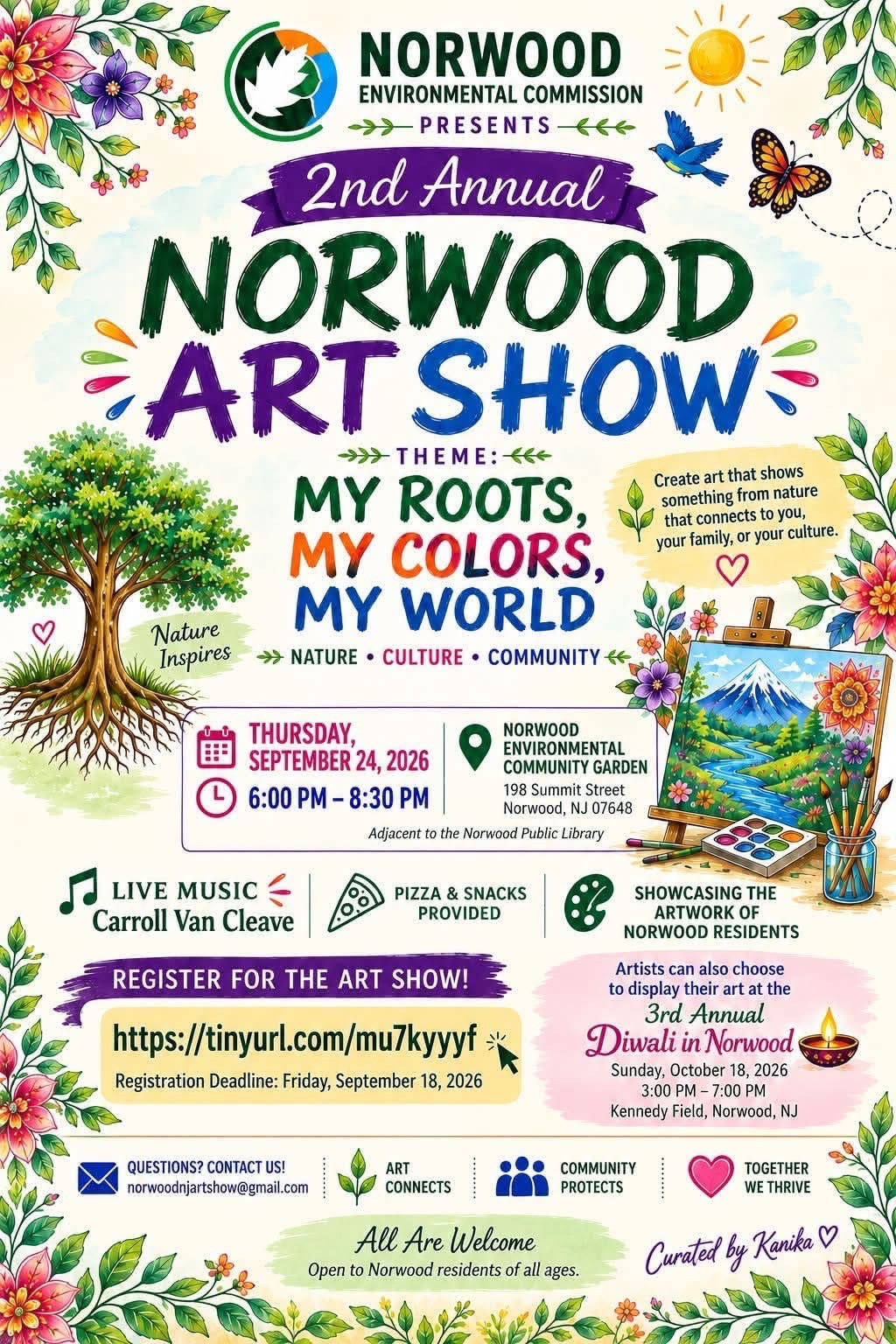 2nd Annual Art Show in Partnership with the Norwood Environmental Commission