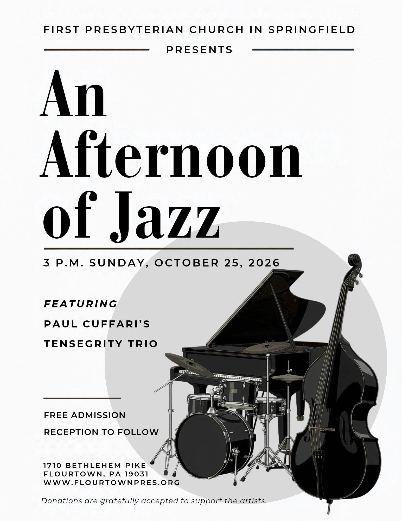 First Presbyterian Church Hosts Free Community Jazz Concert