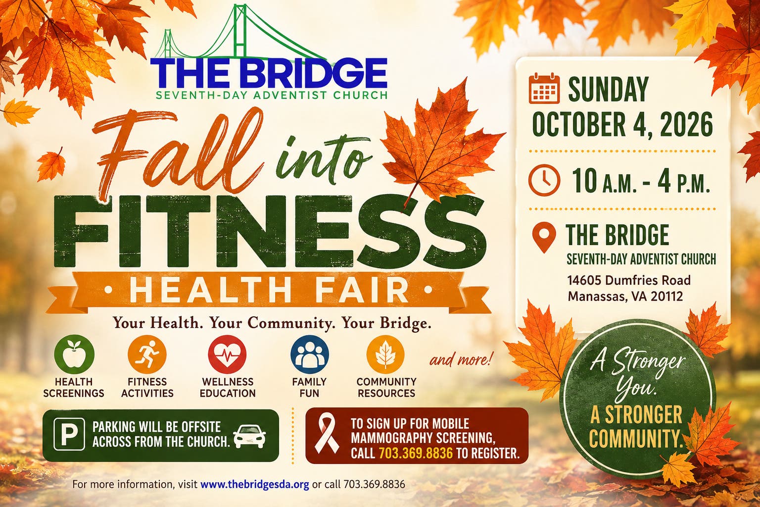 Fall Into Fitness Health Fair