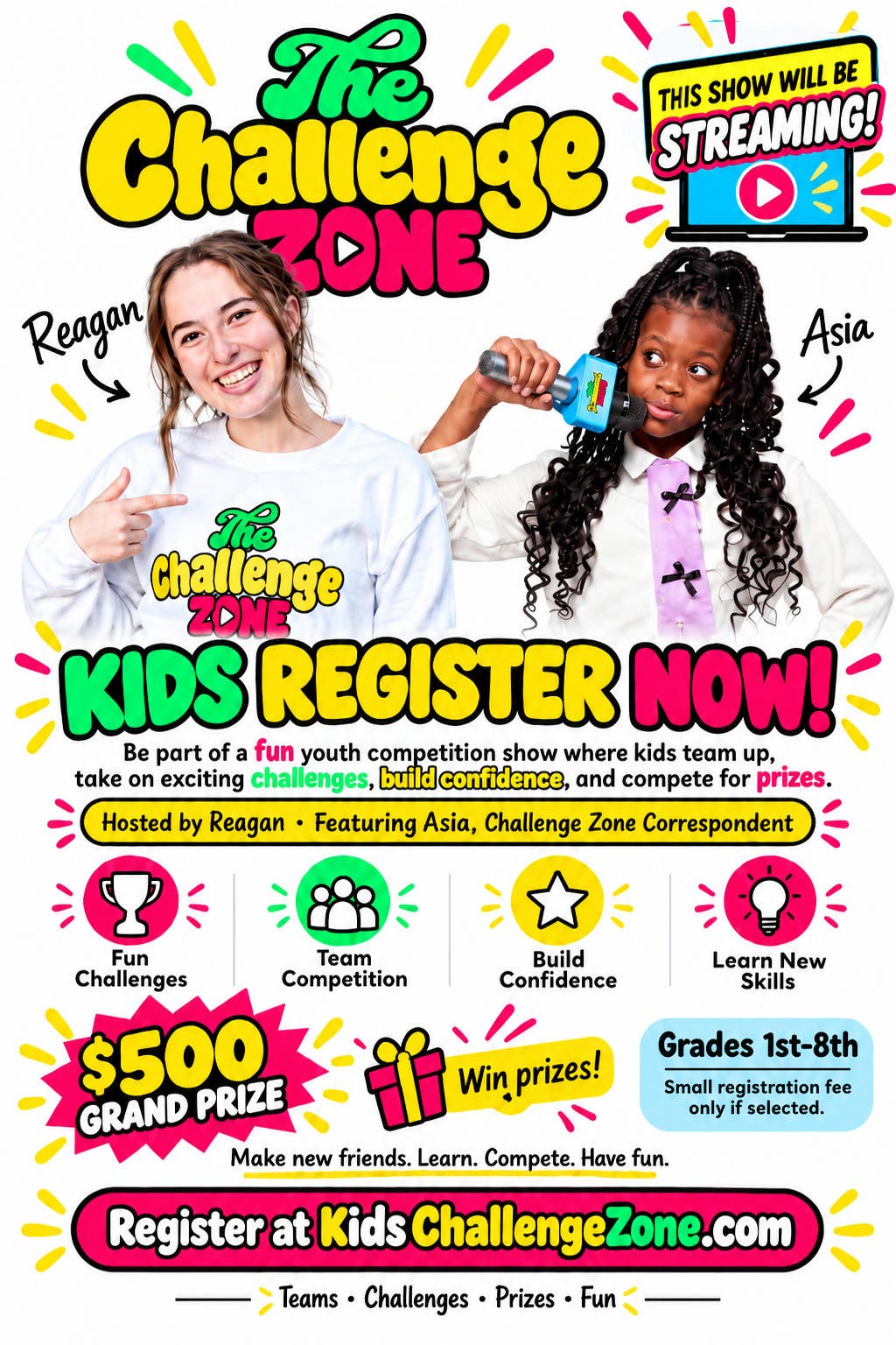The Challenge Zone – Kids Wanted to Compete!