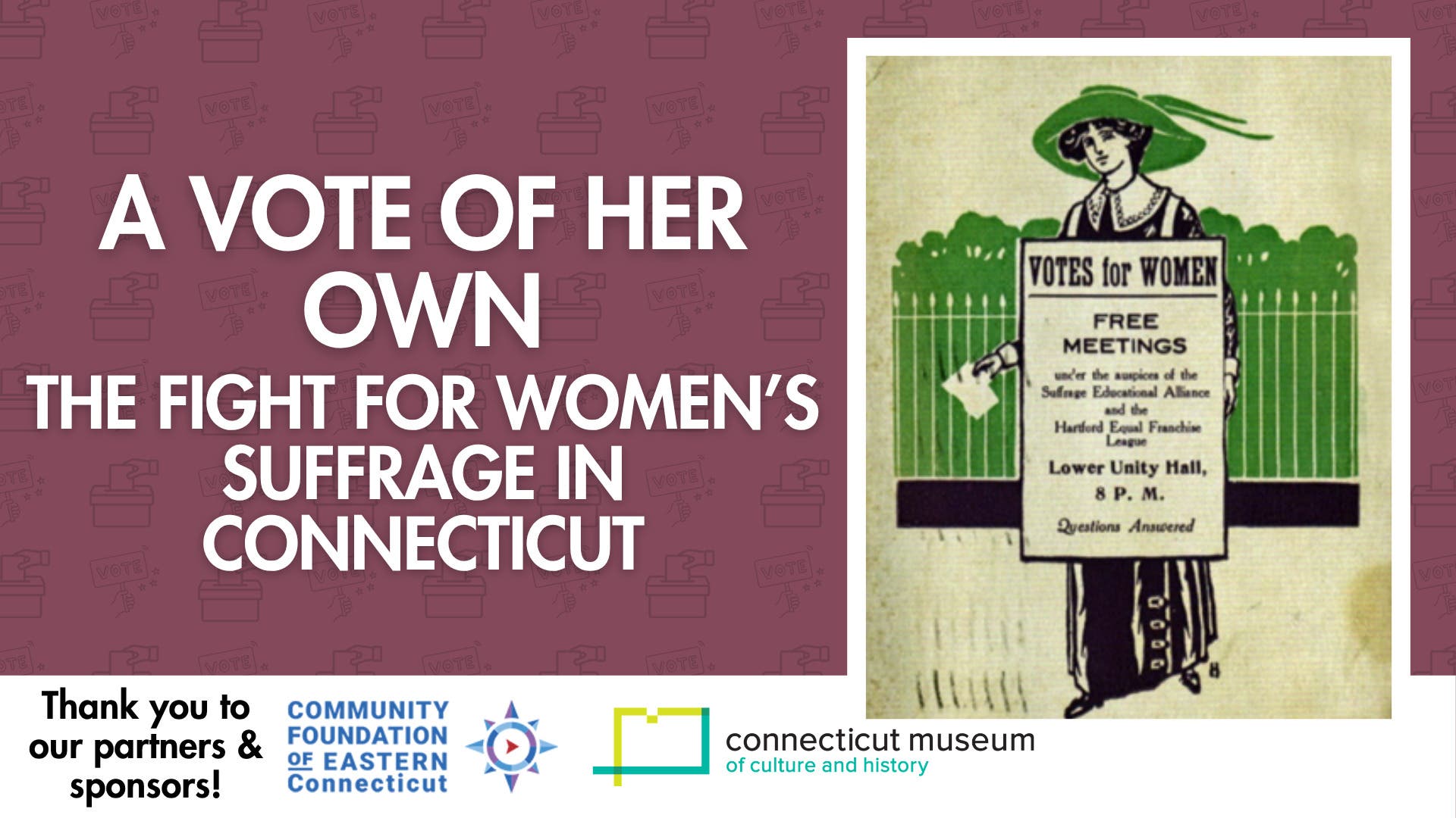 A Vote of Her Own: The Fight for Women's Suffrage in Connecticut
