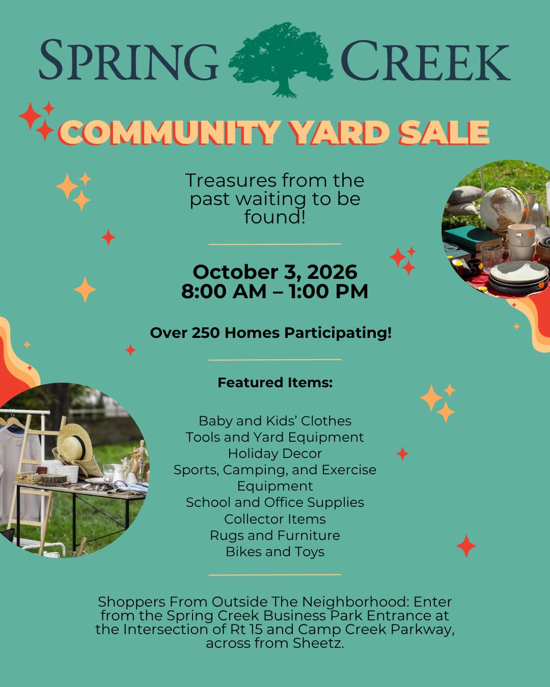 Spring Creek Fall Yard Sale
