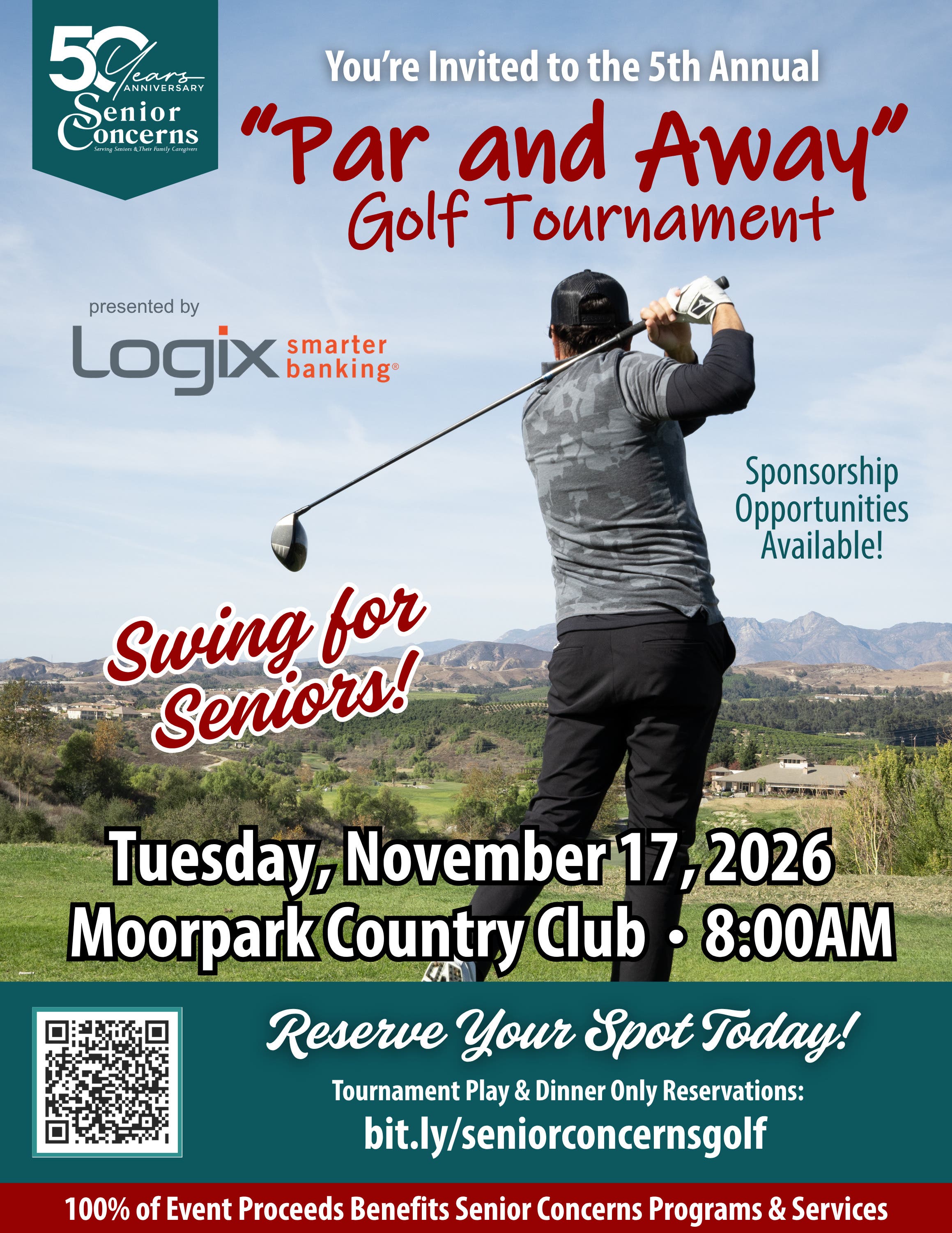 Senior Concerns’ 5th Annual “Par and Away” Golf Tournament Presented By Logix Federal Credit Union
