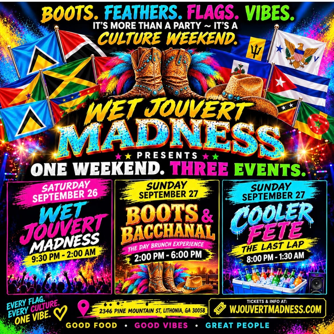 Wet Jouvert Madness: One Weekend Three Events
