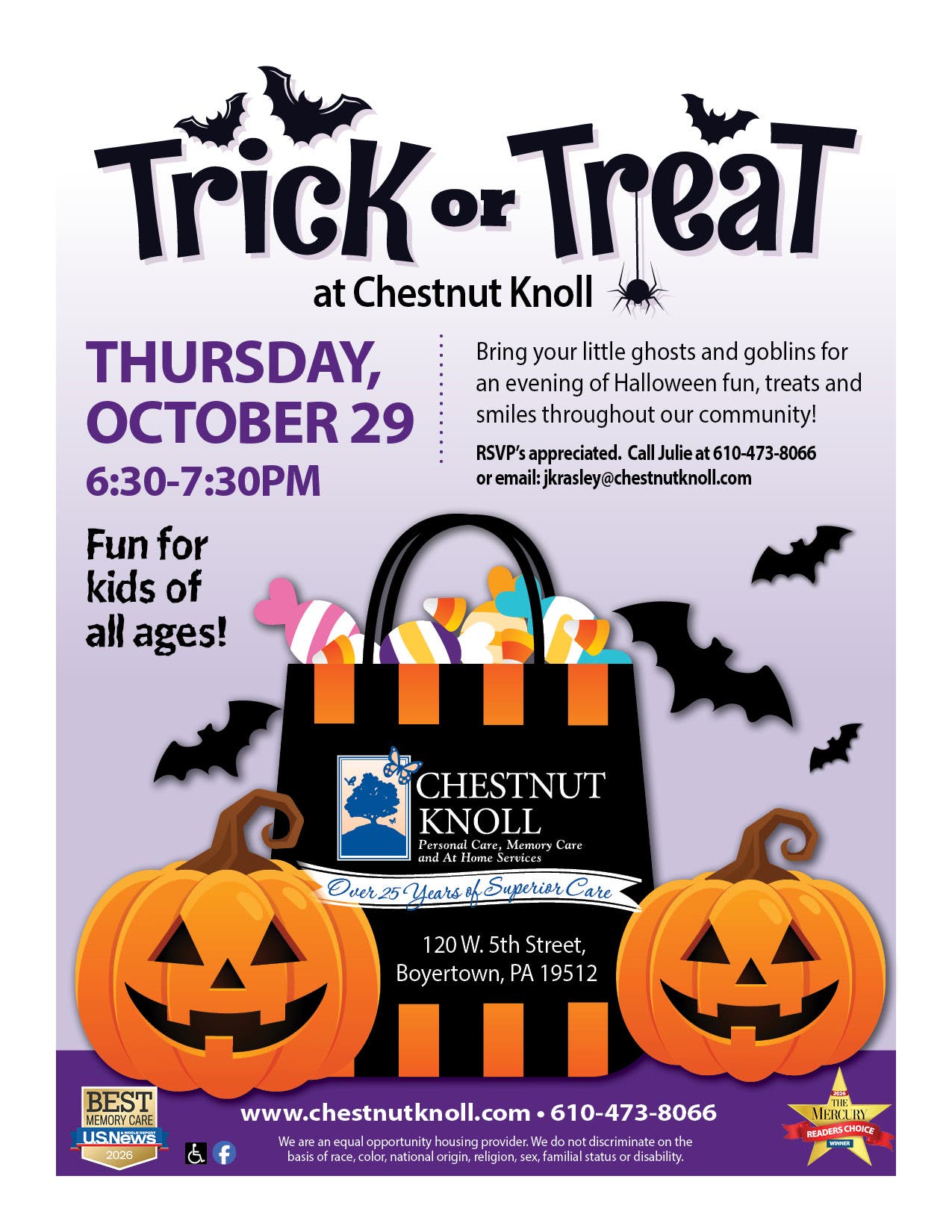 Trick or Treat at Chestnut Knoll