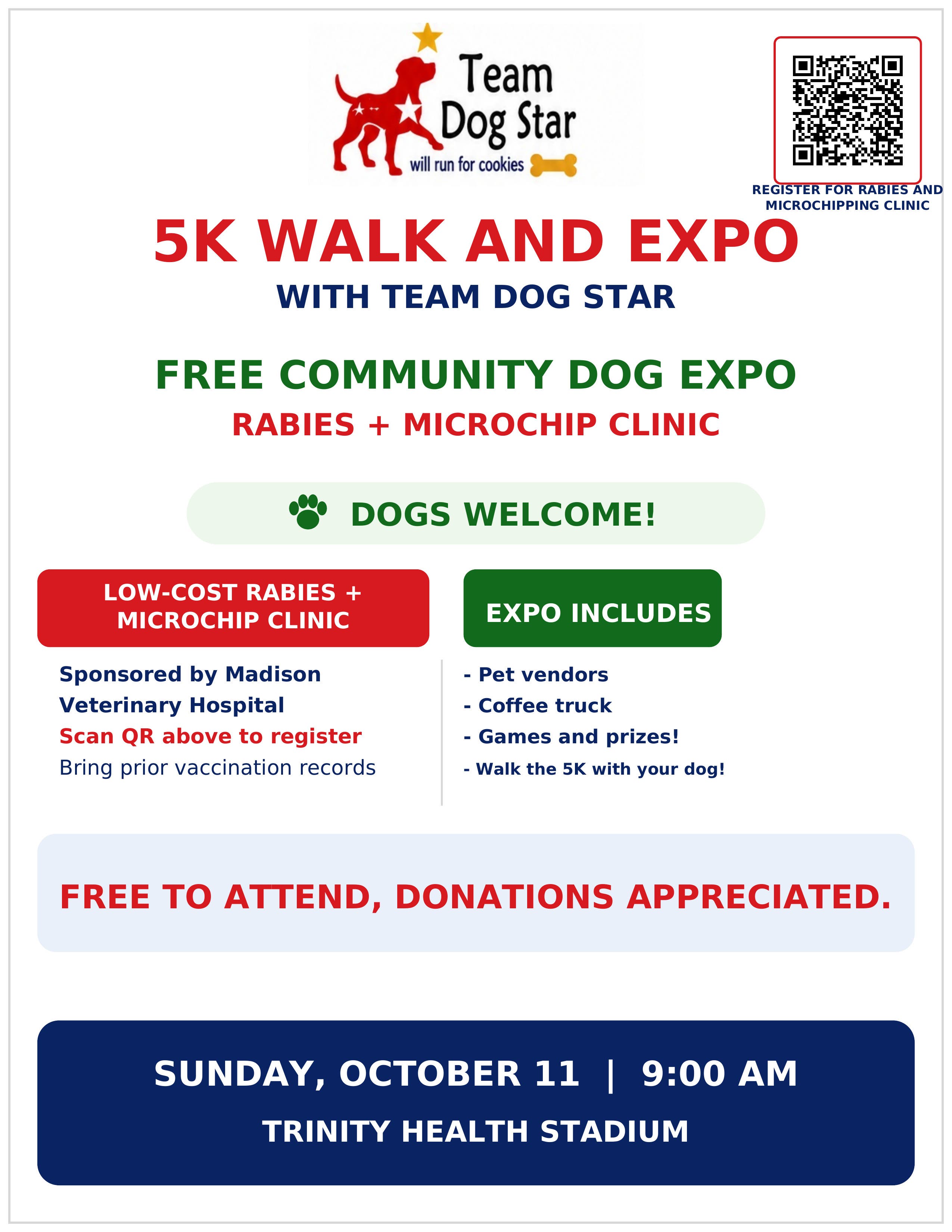 5k Walk And Expo With Team Dog Star