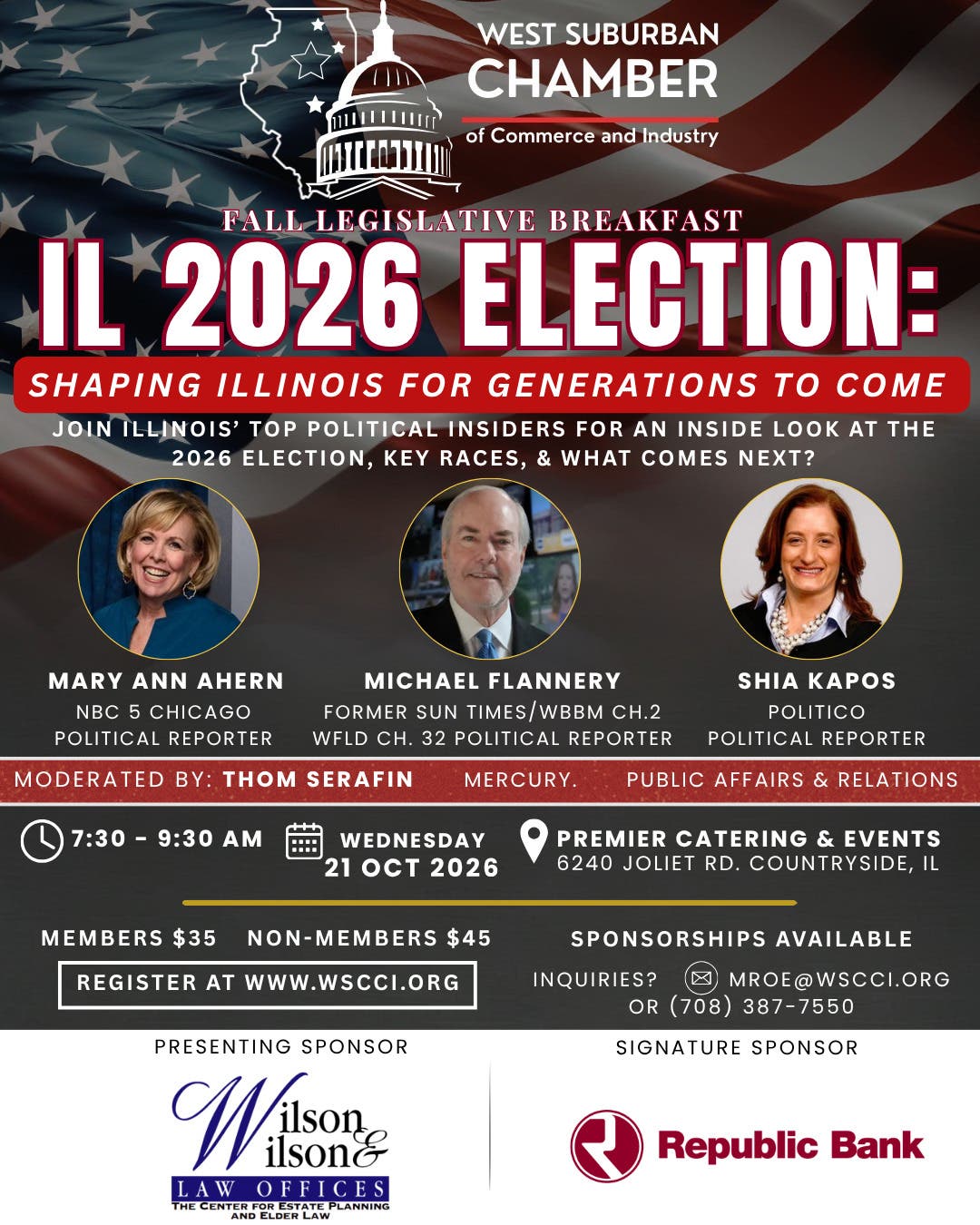 Fall Legislative Breakfast IL 2026 Election: Shaping Illinois For Generations To Come